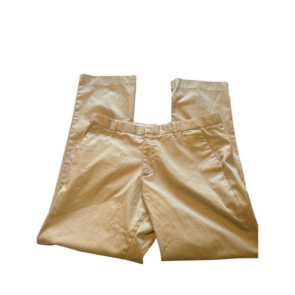 GUC Gap Men's Khaki Tan Casual Pants Flat Front Pockets Straight Fit Size 36x34 - Picture 2 of 7